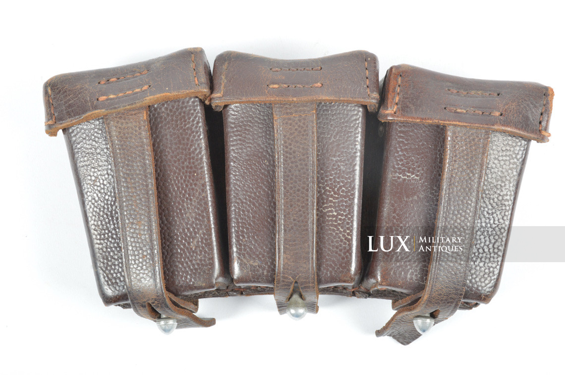 Early war German Luftwaffe K98 ammunition pouch, « L.B.A.(S) 38 / Flak » - photo 4