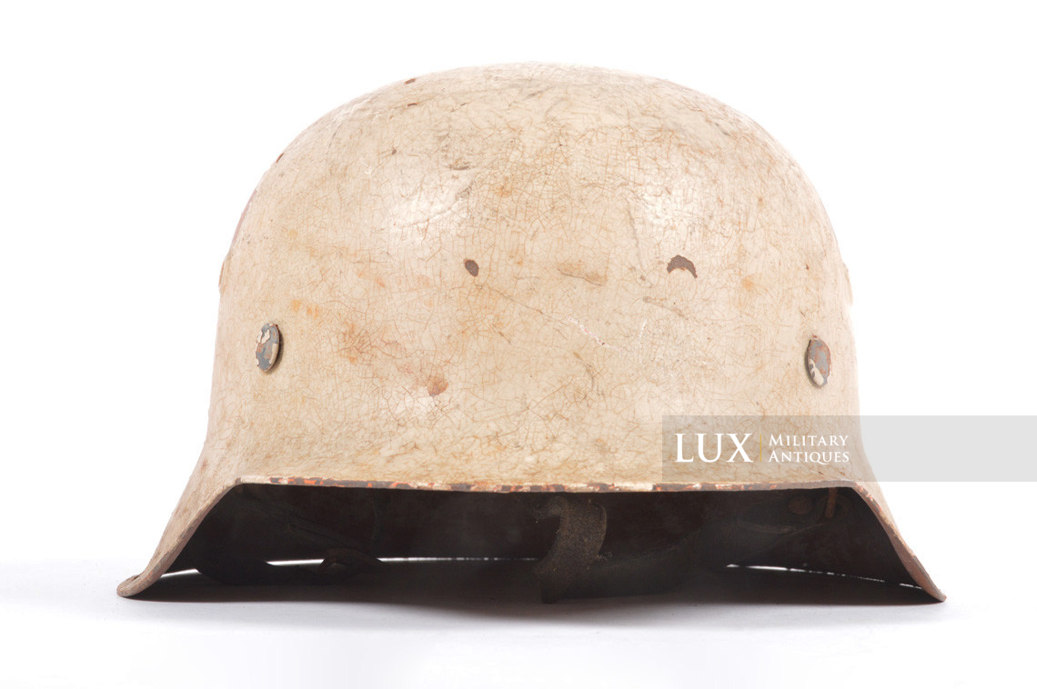 Rare M42 Heer combat medics helmet, « ET66 » - photo 9