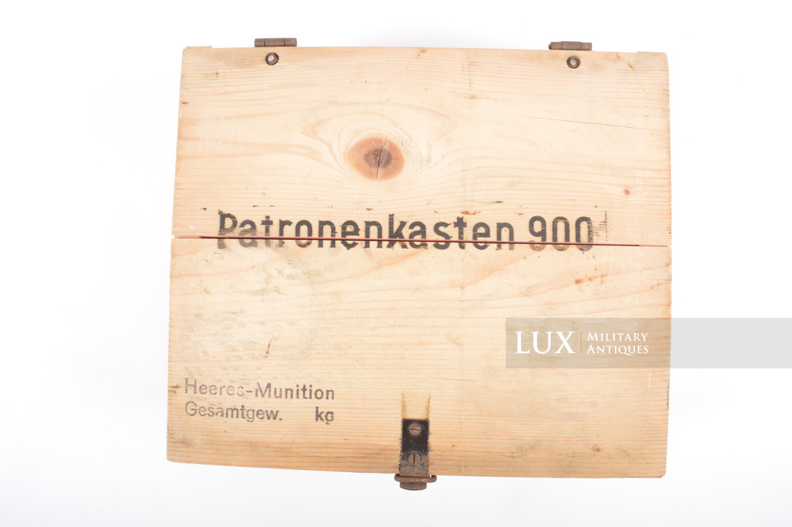 Caisse allemande fin de guerre de 900 cartouches 7,92mm, « Patronenkasten 900 » - photo 7