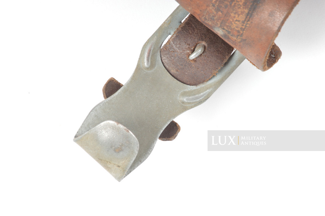 Brelage Luftwaffe précoce en cuir brun chocolat, « LBA / Flak Reg. » - photo 11