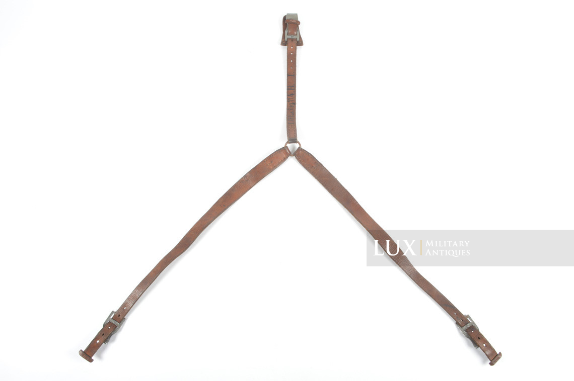 Brelage Luftwaffe précoce en cuir brun chocolat, « LBA / Flak Reg. » - photo 12