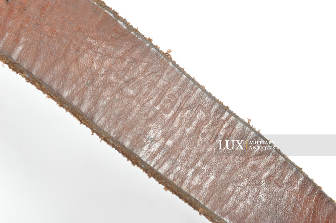 Brelage Luftwaffe précoce en cuir brun chocolat, « LBA / Flak Reg. » - photo 19