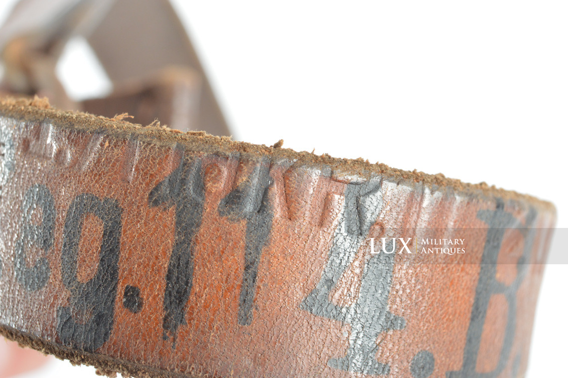 Brelage Luftwaffe précoce en cuir brun chocolat, « LBA / Flak Reg. » - photo 21