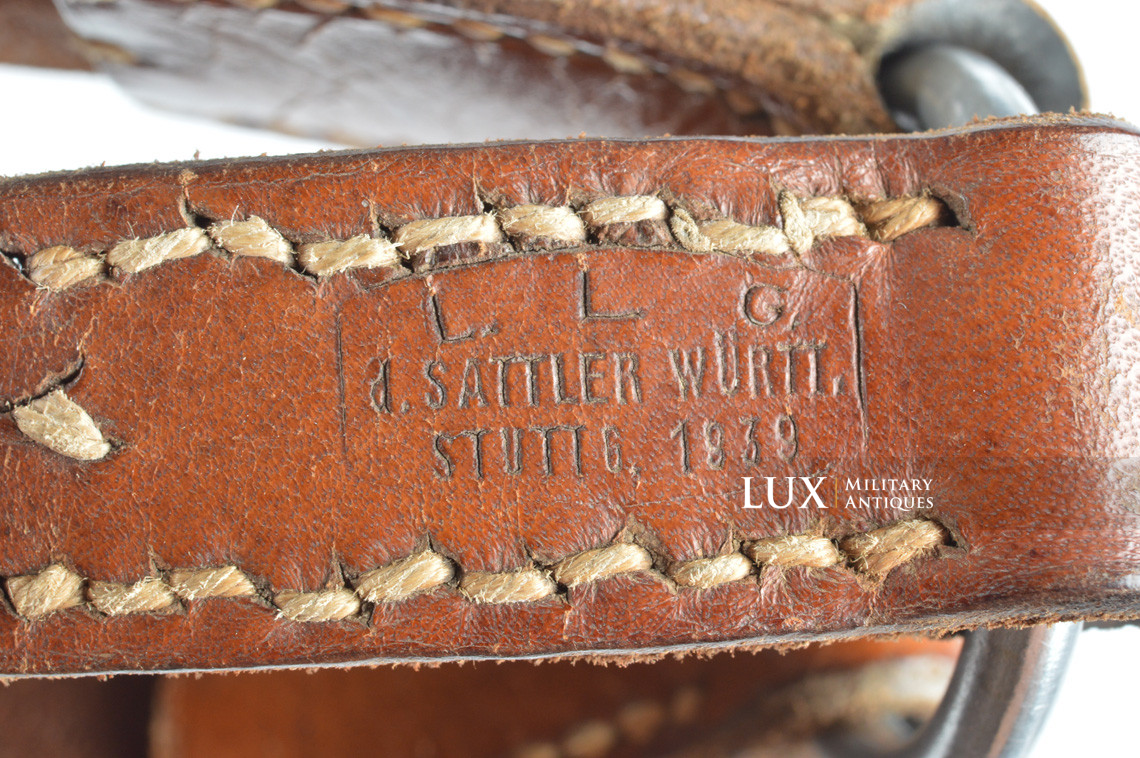 German light Y-straps in natural brown leather, « 1939 » - photo 18