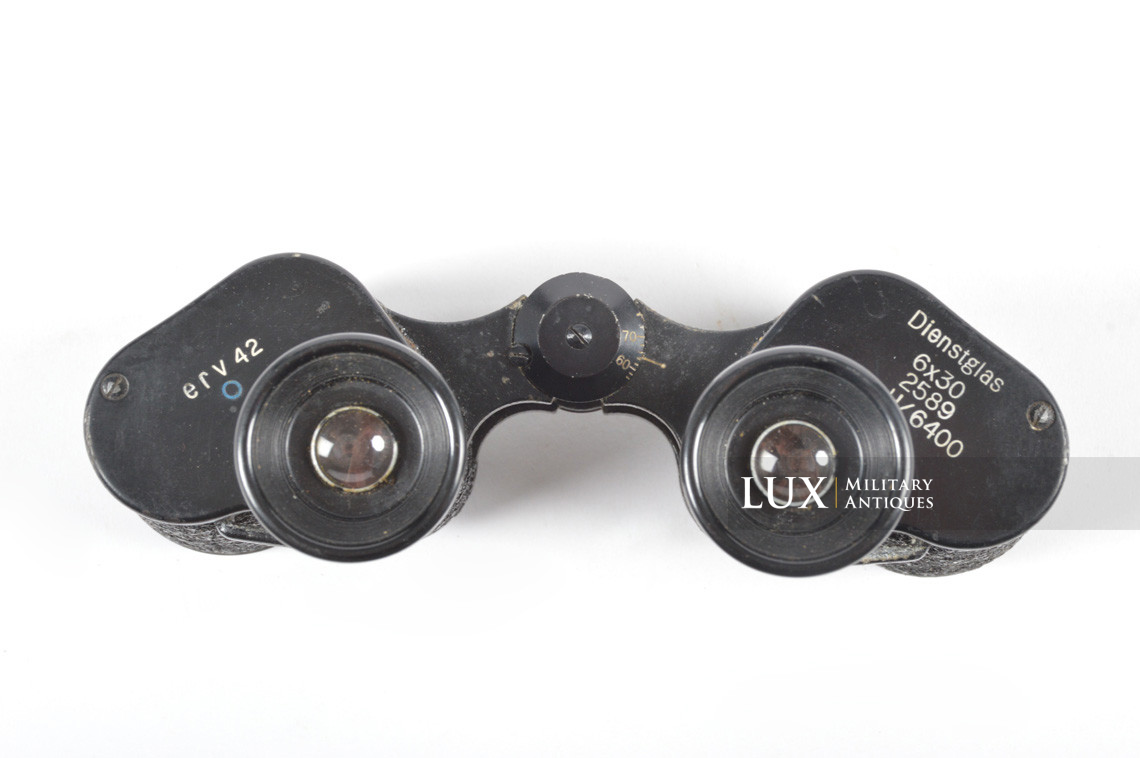 Mid-war German 6x30 power issue field binoculars, « erv42 » - photo 8