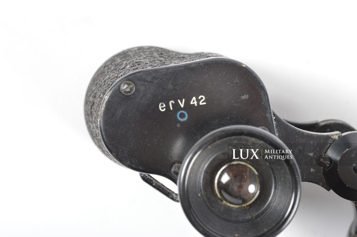 Mid-war German 6x30 power issue field binoculars, « erv42 » - photo 9