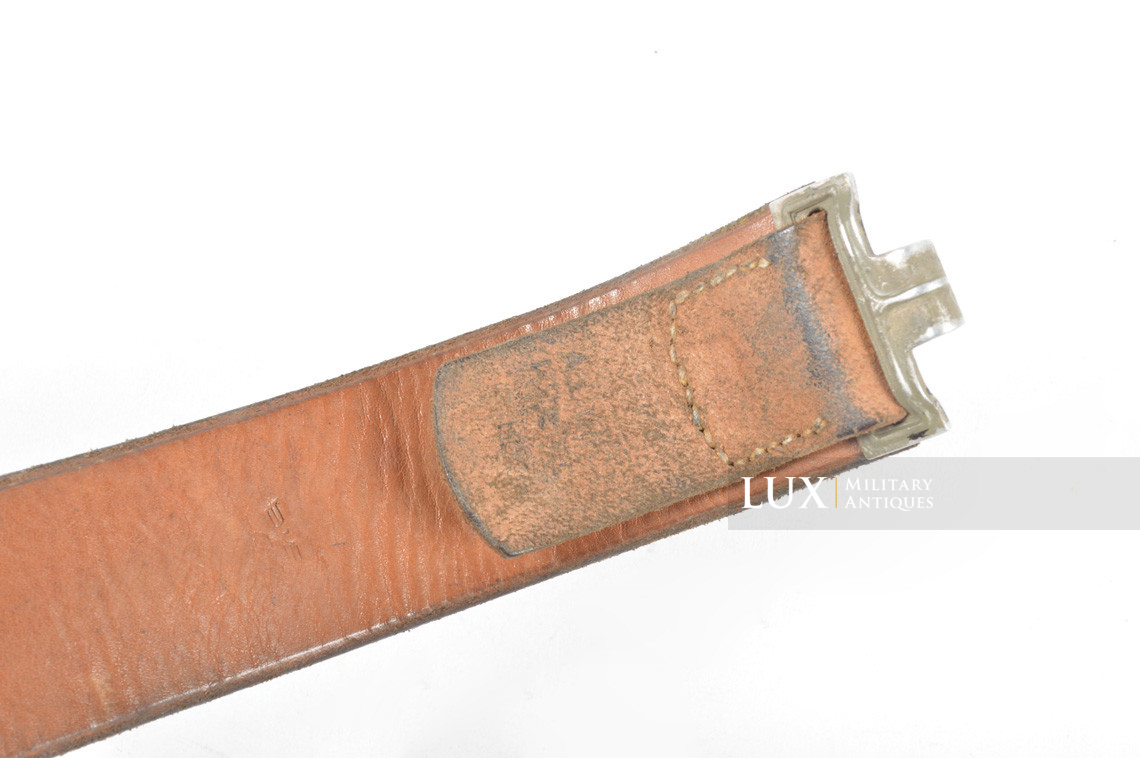 Early German Kriegsmarine leather combat service belt - photo 9