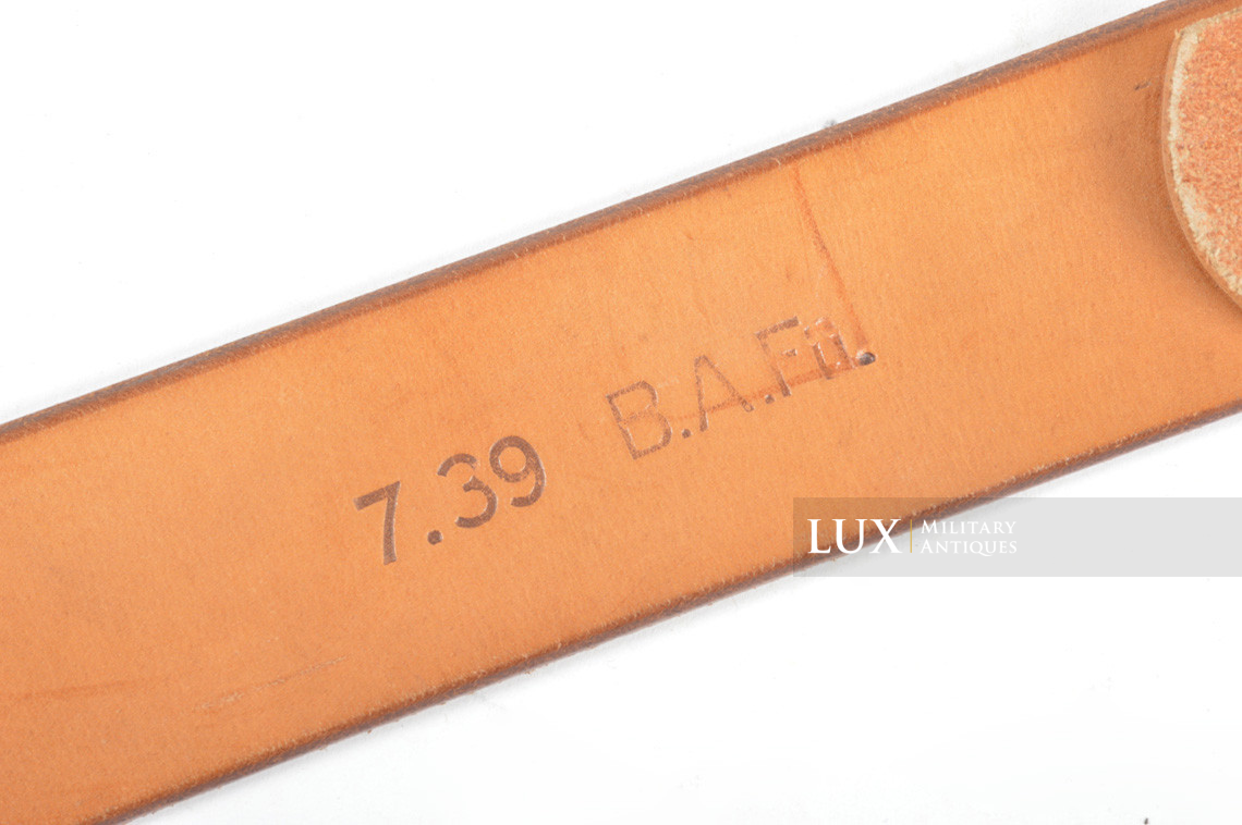 Cuir de ceinturon allemand précoce en cuir brun naturel, « 1939 » - photo 11