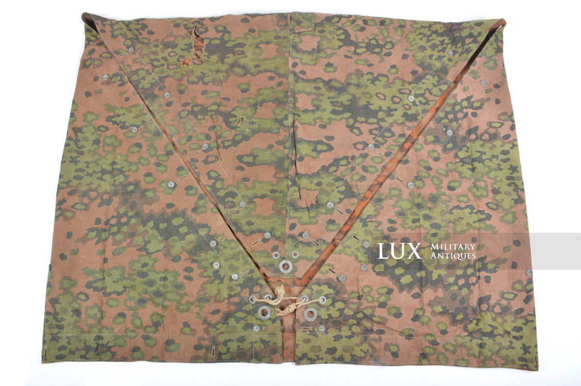 Late-war Waffen-SS Oakleaf A camouflage shelter quarter / poncho, « Battle of the Bulge » - photo 4