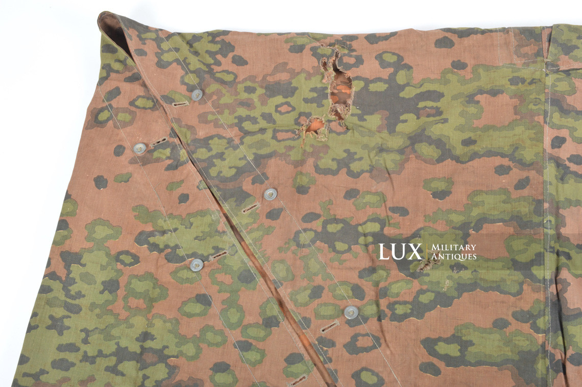 Late-war Waffen-SS Oakleaf A camouflage shelter quarter / poncho, « Battle of the Bulge » - photo 8