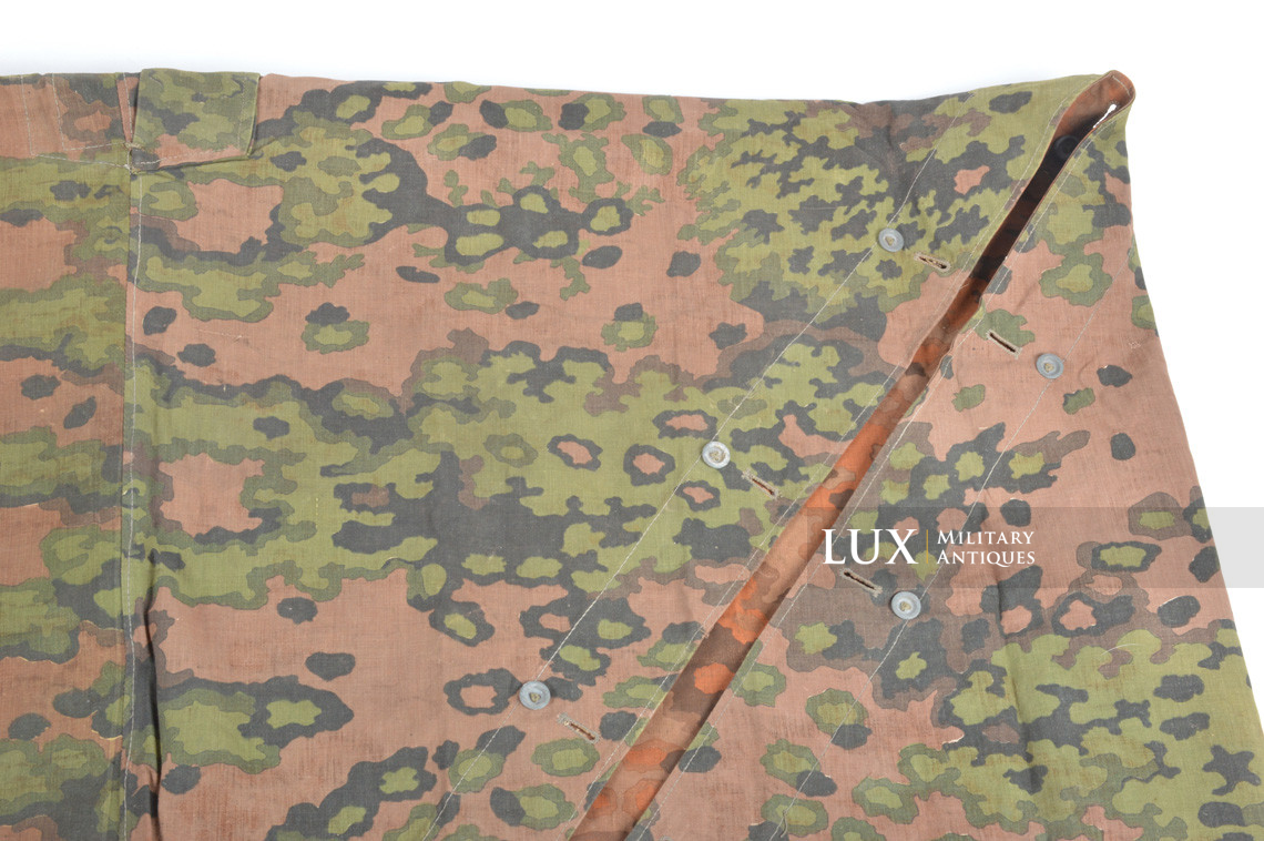 Late-war Waffen-SS Oakleaf A camouflage shelter quarter / poncho, « Battle of the Bulge » - photo 9
