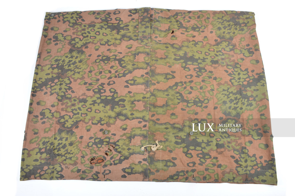 Late-war Waffen-SS Oakleaf A camouflage shelter quarter / poncho, « Battle of the Bulge » - photo 11