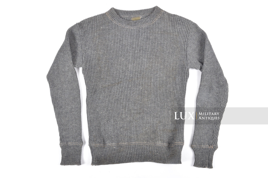 Late-war German standard wool sweater, « crew neck » - photo 4