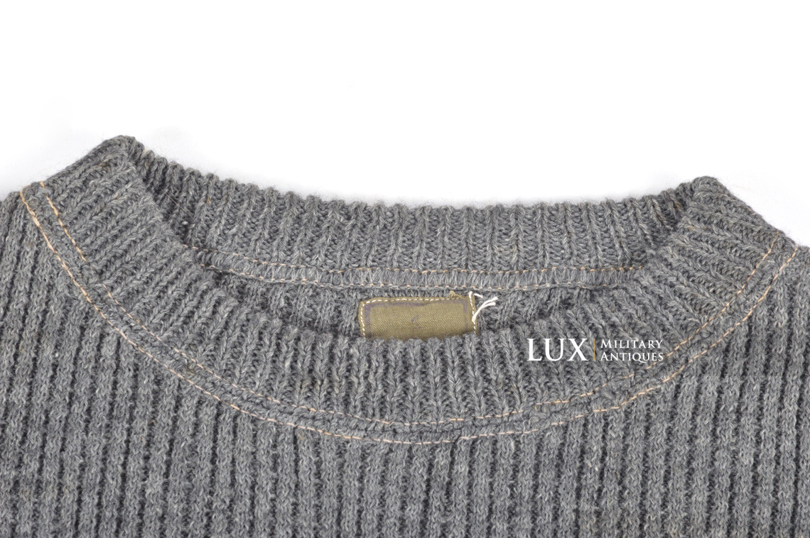 Late-war German standard wool sweater, « crew neck » - photo 8