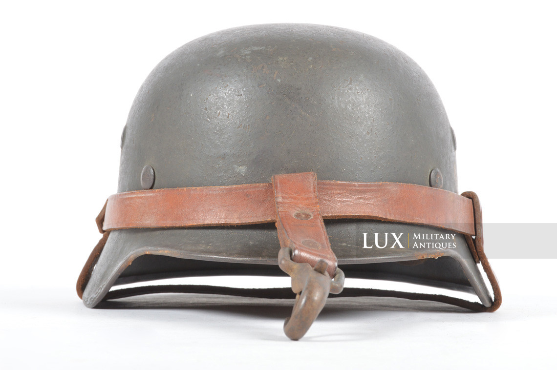 Système de transport du casque allemand en cuir, nominatif « Lt. » - photo 12