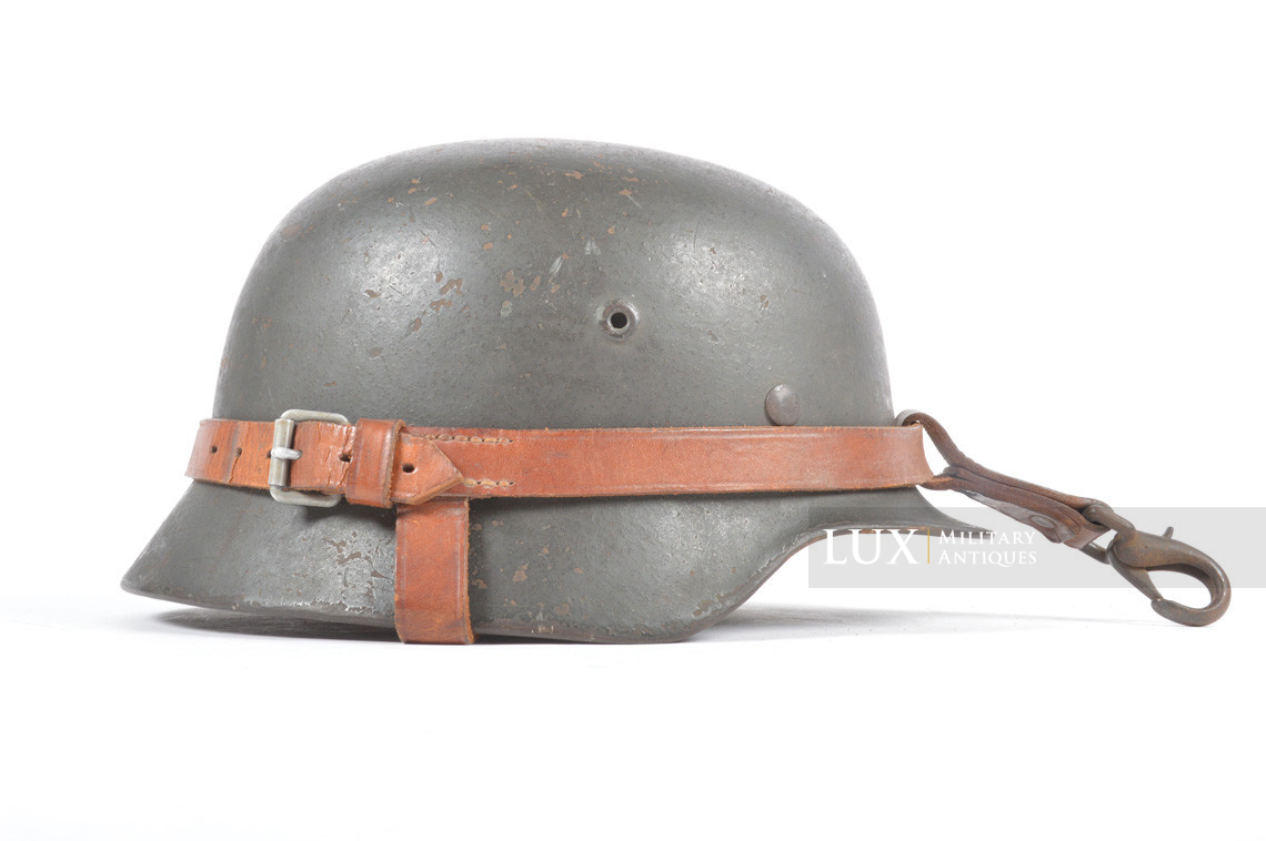 Système de transport du casque allemand en cuir, nominatif « Lt. » - photo 13