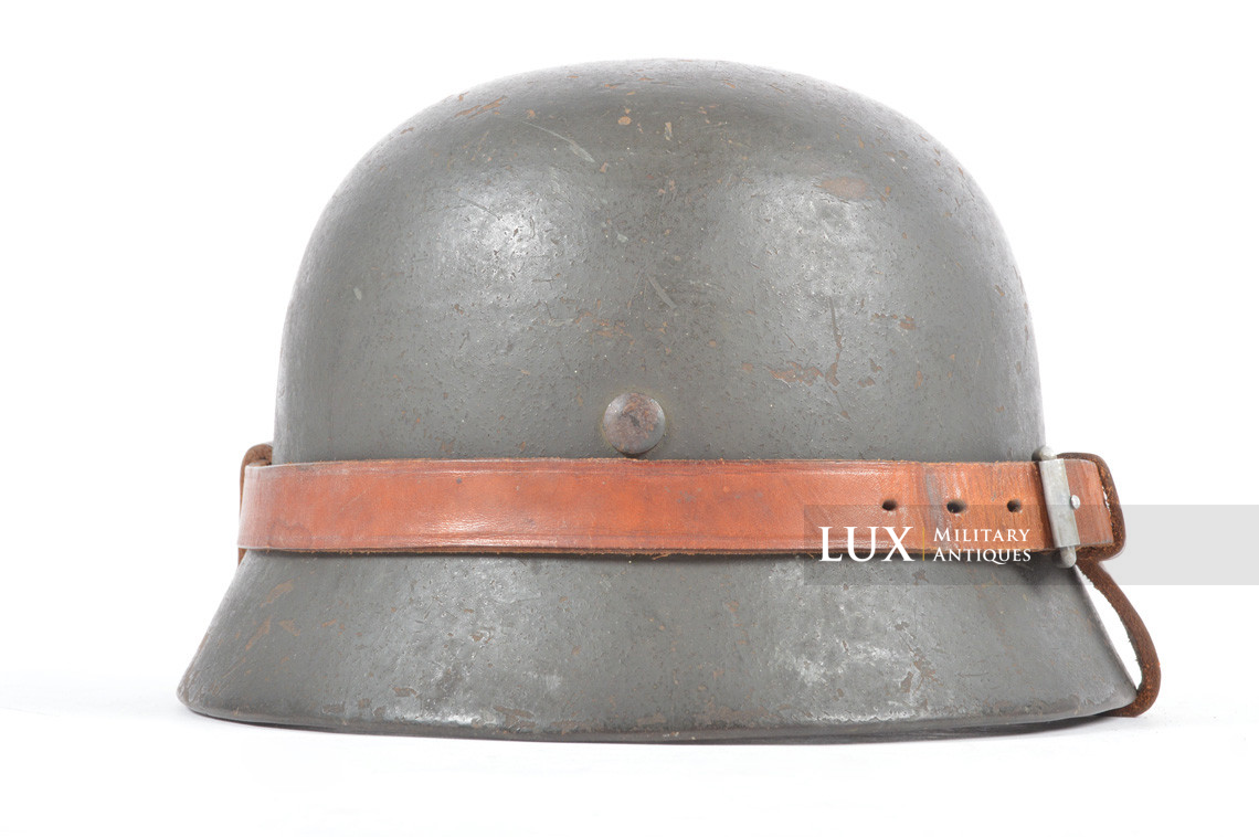 Système de transport du casque allemand en cuir, nominatif « Lt. » - photo 14