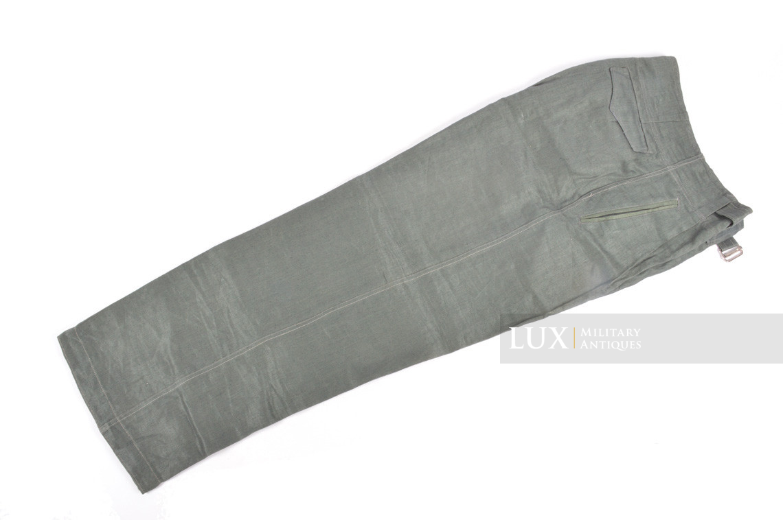 Unissued Luftwaffe HBT EM's combat service trousers, « RBNr » - photo 9