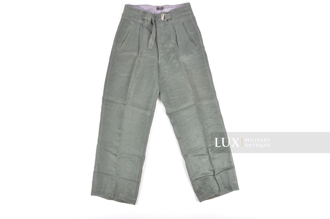 Unissued Luftwaffe HBT EM's combat service trousers, « RBNr » - photo 12