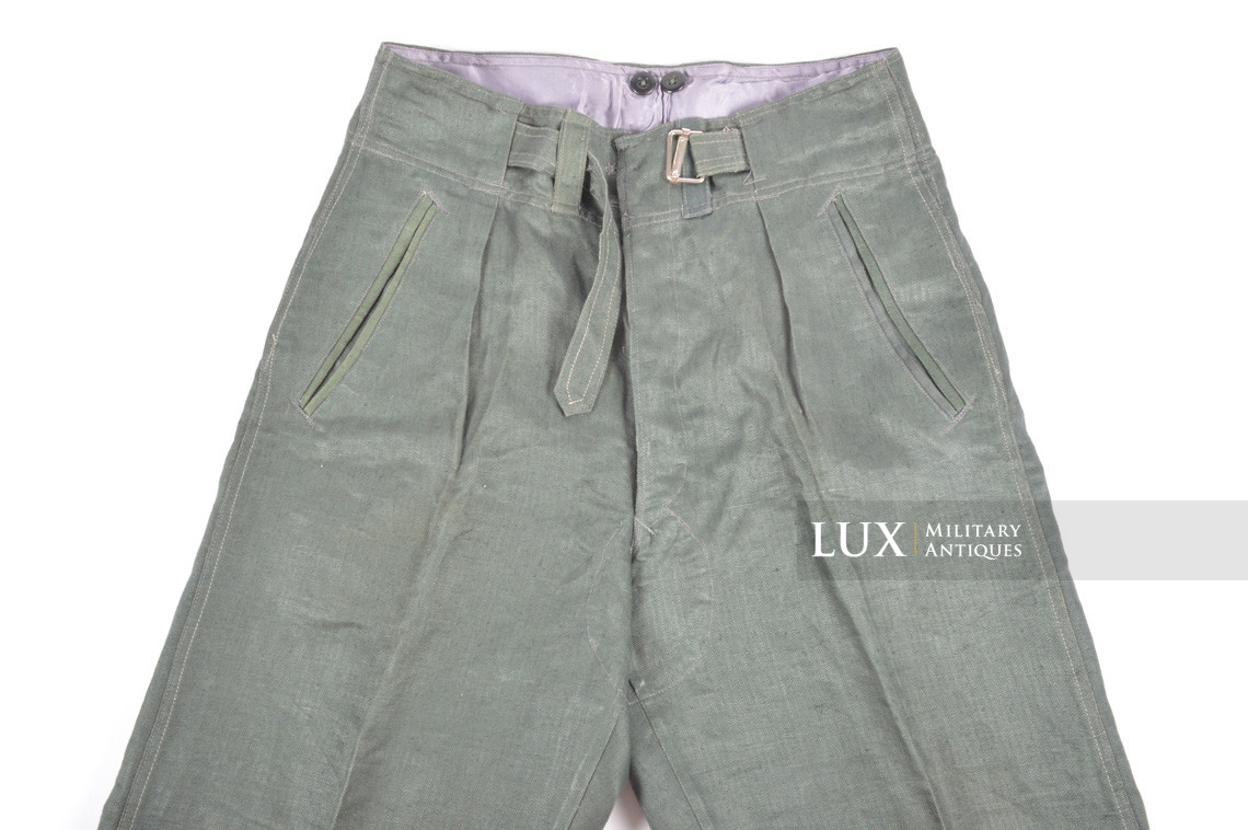 Unissued Luftwaffe HBT EM's combat service trousers, « RBNr » - photo 13