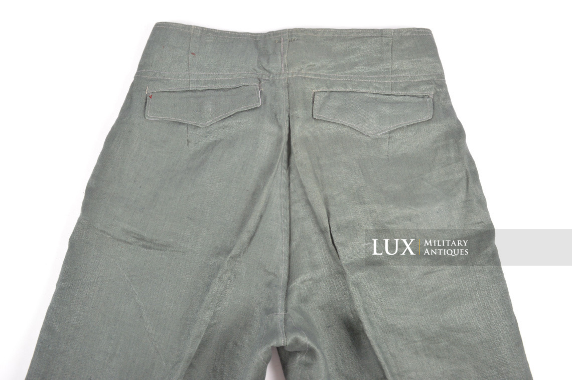 Unissued Luftwaffe HBT EM's combat service trousers, « RBNr » - photo 18