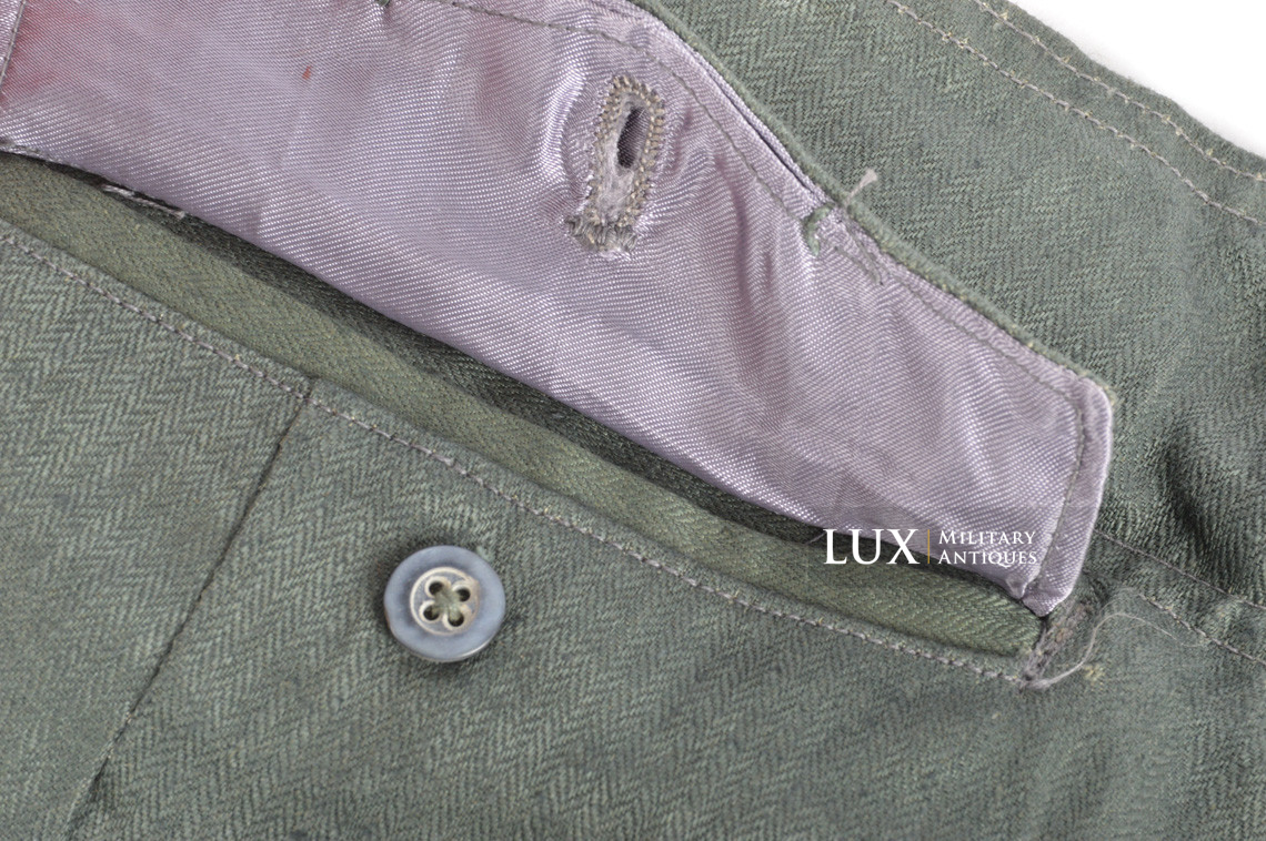 Unissued Luftwaffe HBT EM's combat service trousers, « RBNr » - photo 19