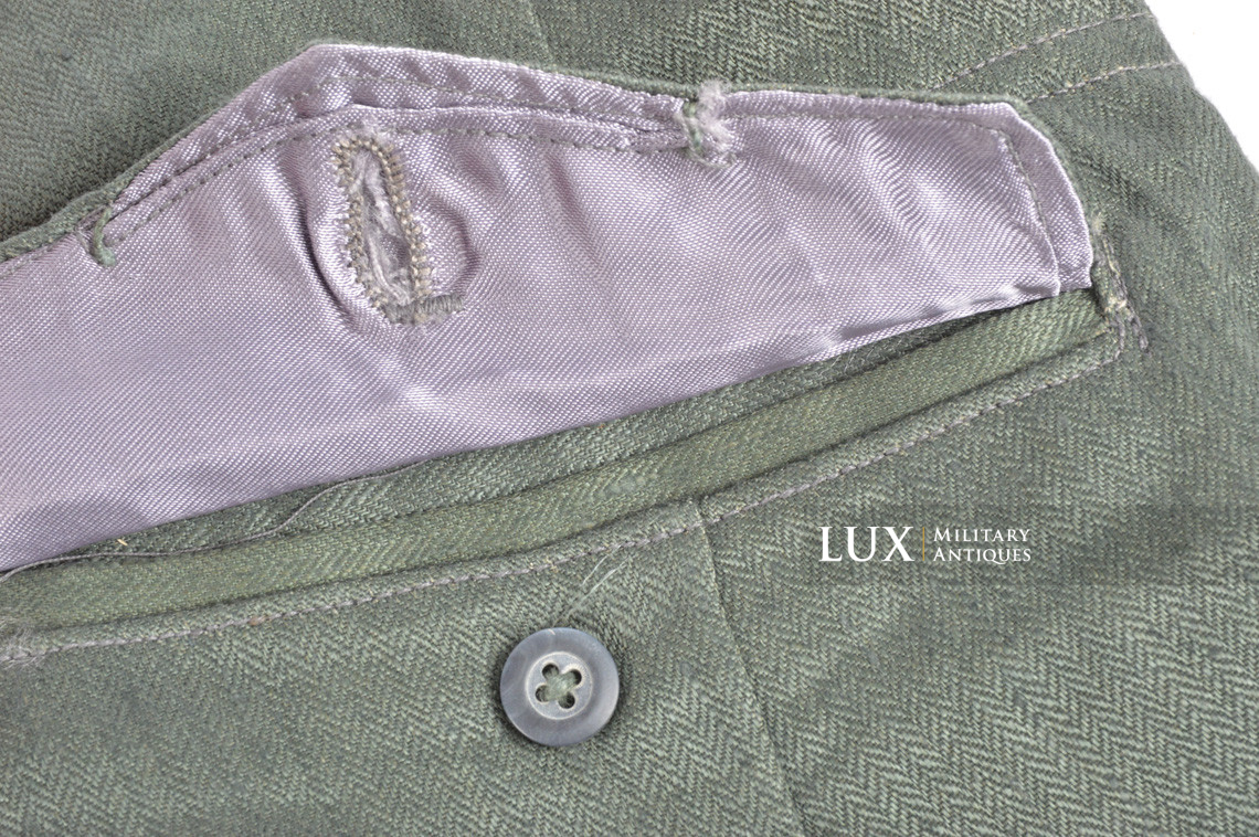 Unissued Luftwaffe HBT EM's combat service trousers, « RBNr » - photo 20