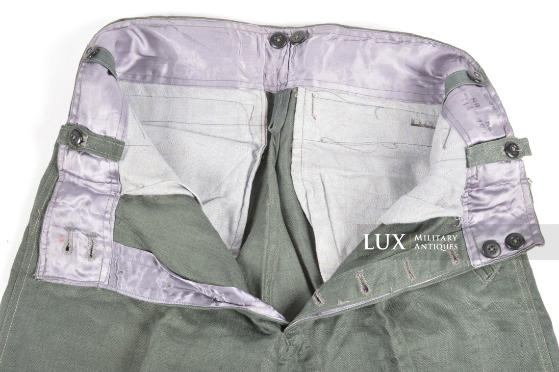 Unissued Luftwaffe HBT EM's combat service trousers, « RBNr » - photo 26