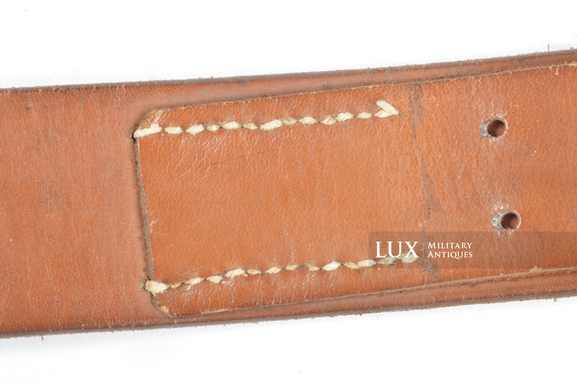 Late-war Heer / Waffen-SS leather belt, « 1943 » - photo 12
