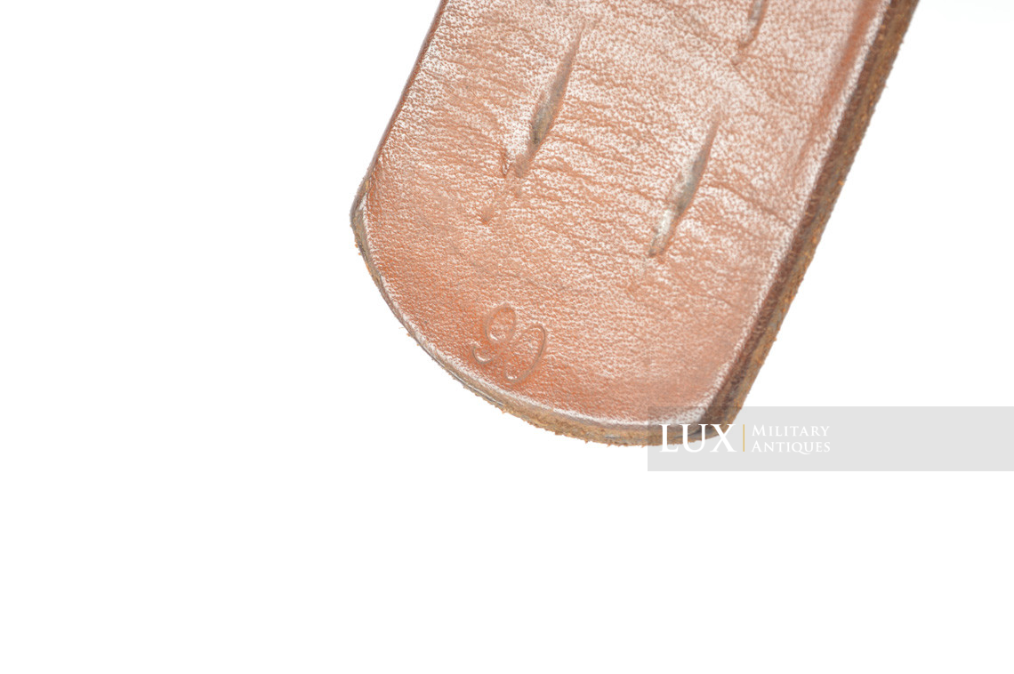 Late-war Heer / Waffen-SS leather belt, « 1943 » - photo 13