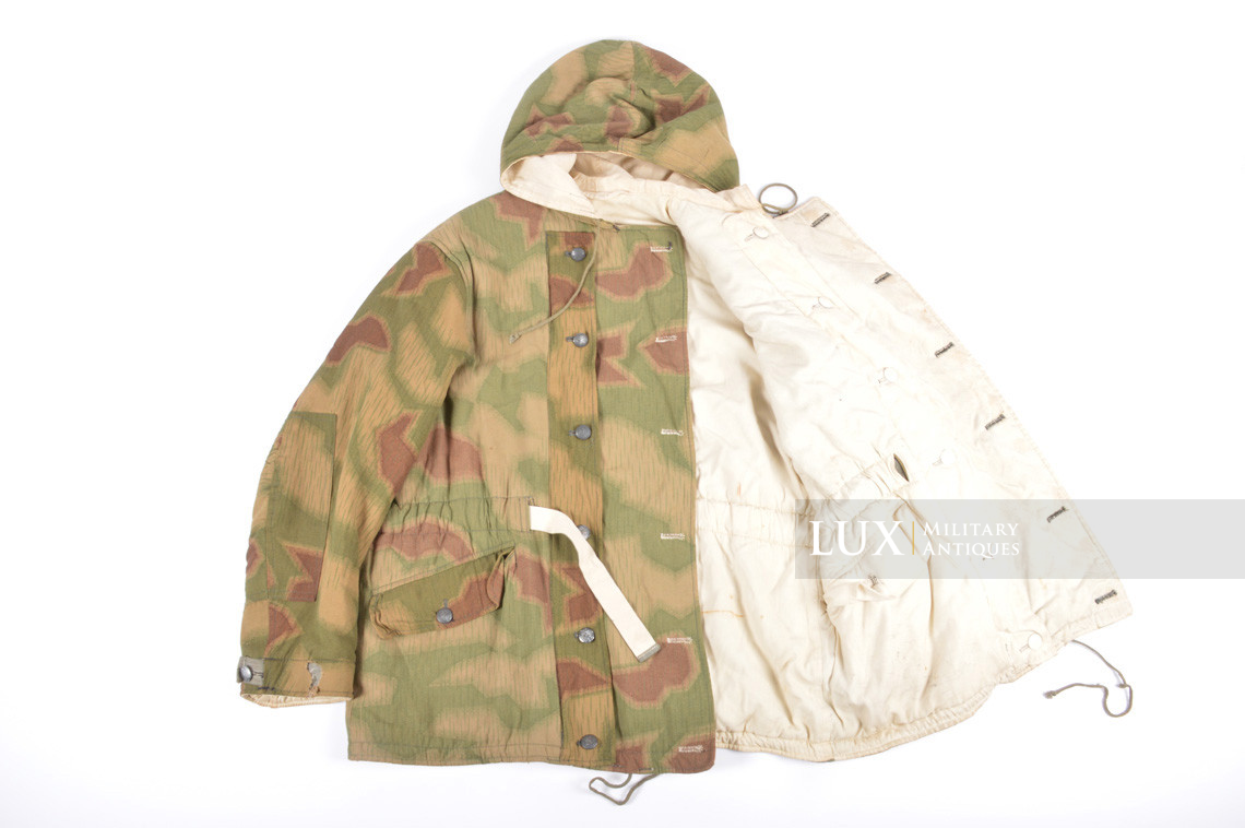 German Heer / Luftwaffe tan / water pattern reversible to white winter camouflage parka, « RBNr » - photo 19