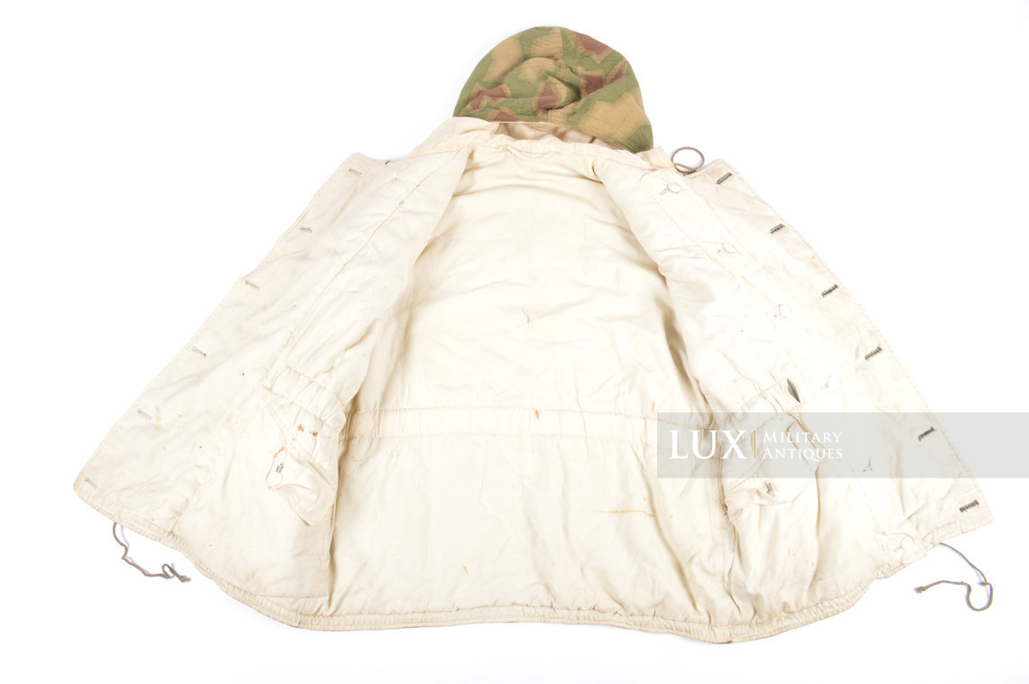 German Heer / Luftwaffe tan / water pattern reversible to white winter camouflage parka, « RBNr » - photo 24