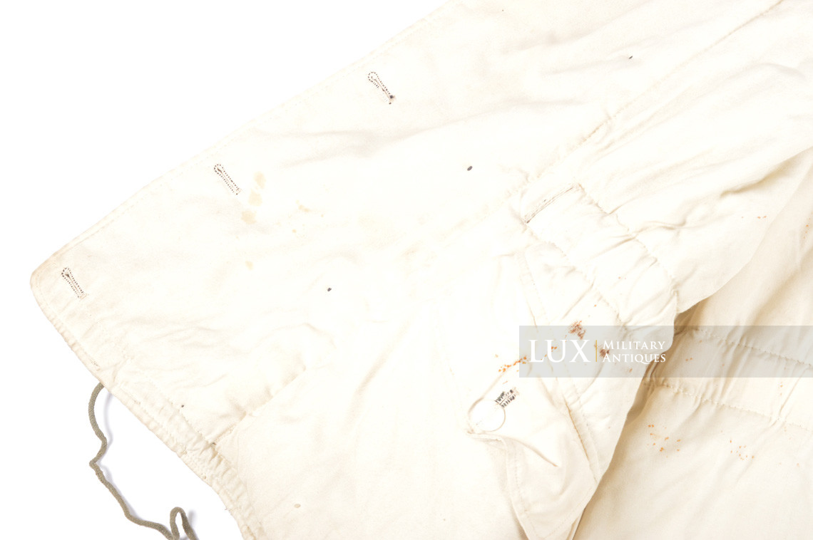 German Heer / Luftwaffe tan / water pattern reversible to white winter camouflage parka, « RBNr » - photo 25