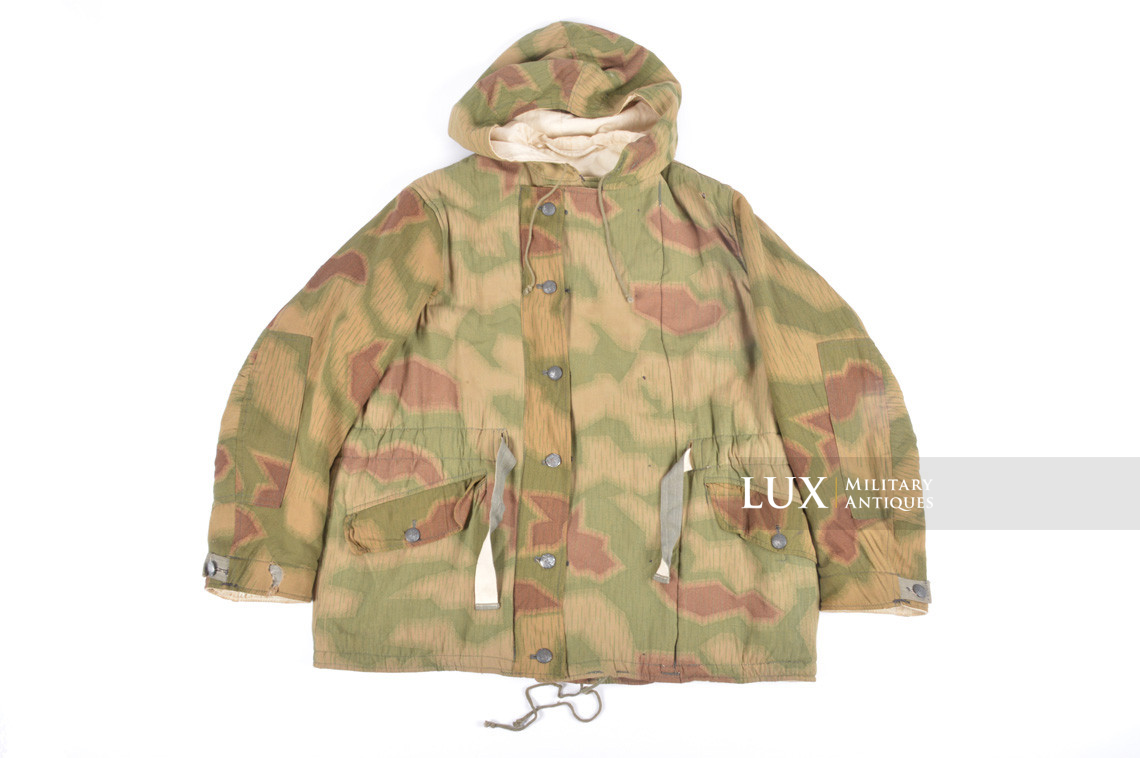 German Heer / Luftwaffe tan / water pattern reversible to white winter camouflage parka, « RBNr » - photo 4