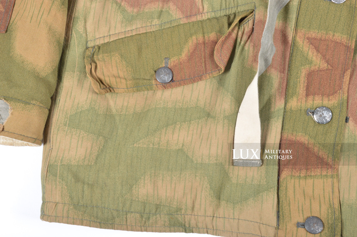 German Heer / Luftwaffe tan / water pattern reversible to white winter camouflage parka, « RBNr » - photo 9
