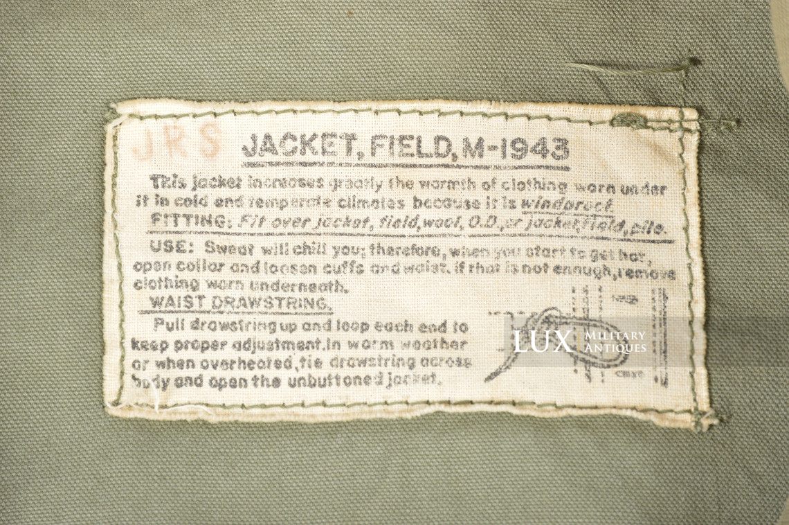 Veste US Field Jacket M43, « 38L » - Lux Military Antiques - photo 9