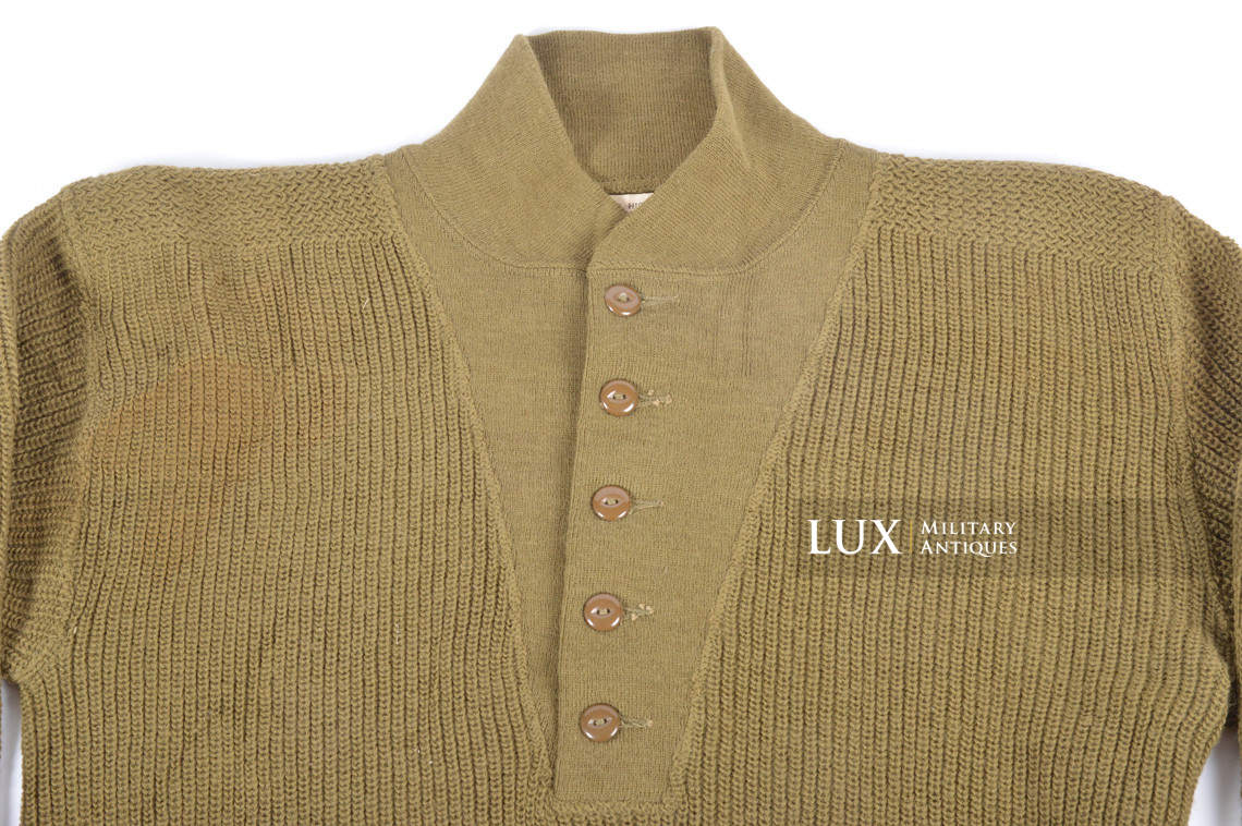 US Army classic winter high-neck sweater , « 5-button » - photo 7