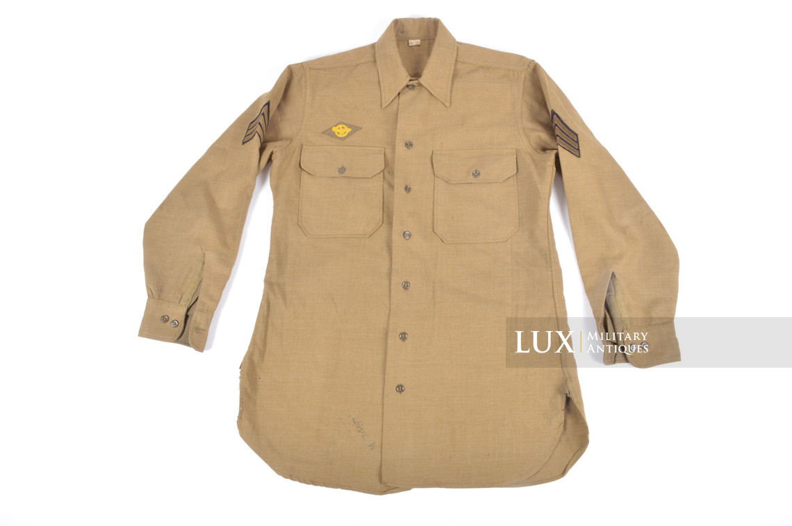 Chemise en laine moutarde US Army de combat, « Sergent » - photo 4