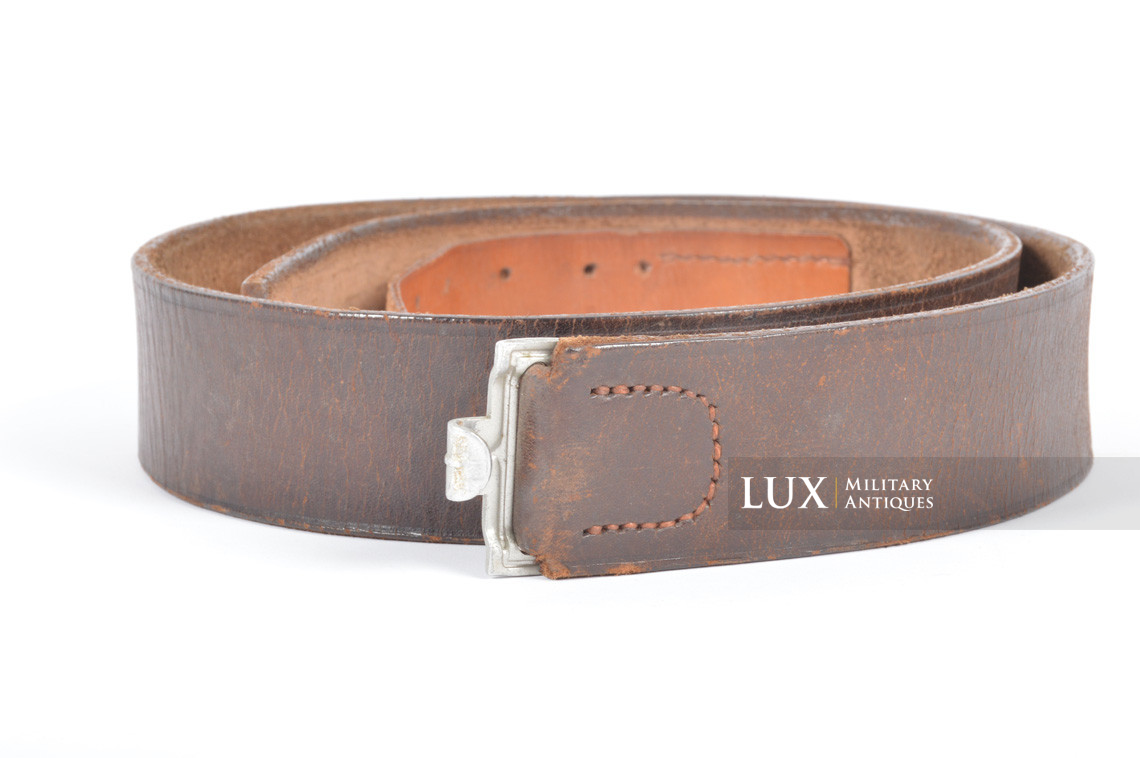 Early German leather belt in brown leather, « 1937 » - photo 4