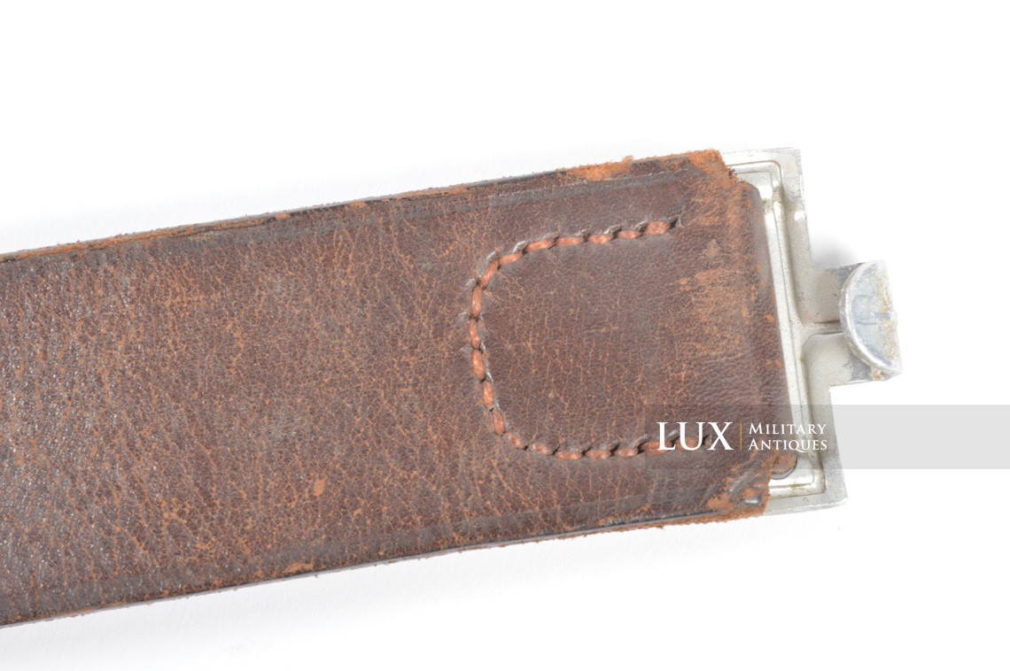 Early German leather belt in brown leather, « 1937 » - photo 7