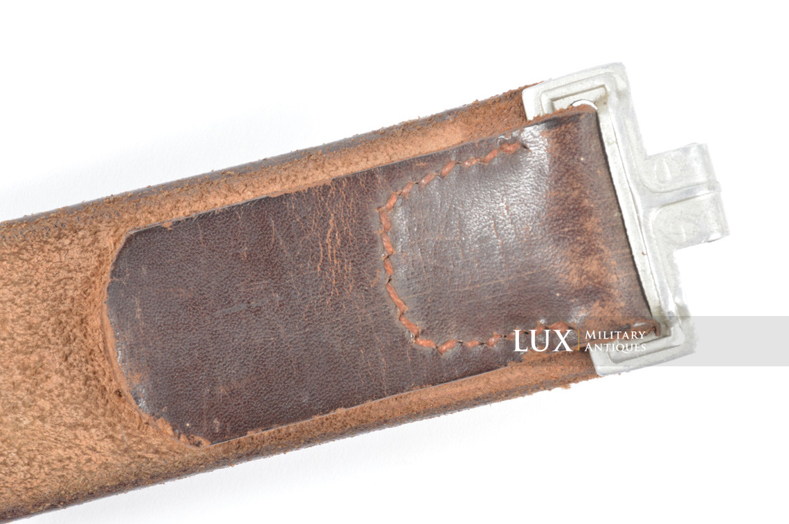 Early German leather belt in brown leather, « 1937 » - photo 8