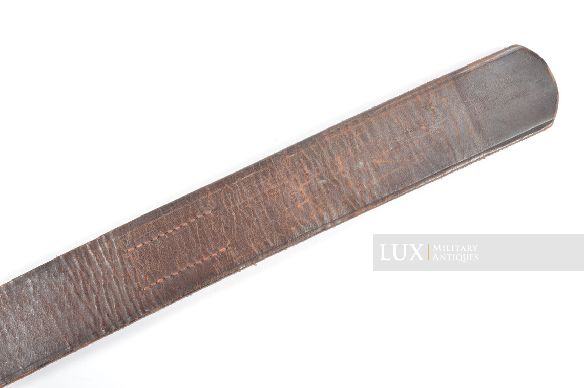 Early German leather belt in brown leather, « 1937 » - photo 9