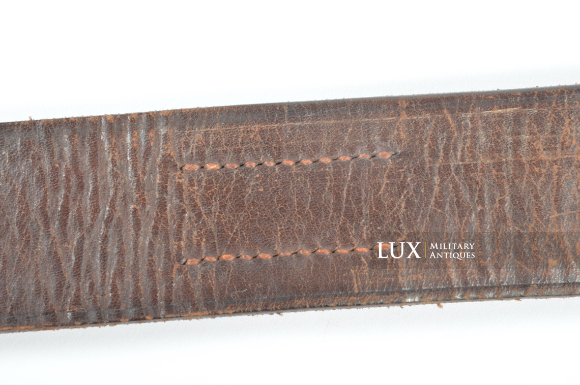 Early German leather belt in brown leather, « 1937 » - photo 10
