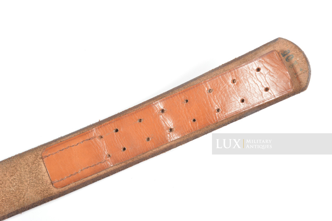 Early German leather belt in brown leather, « 1937 » - photo 11
