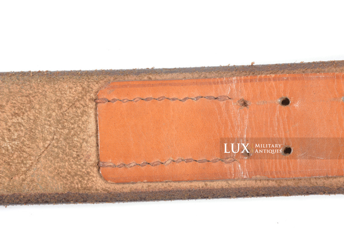 Early German leather belt in brown leather, « 1937 » - photo 12