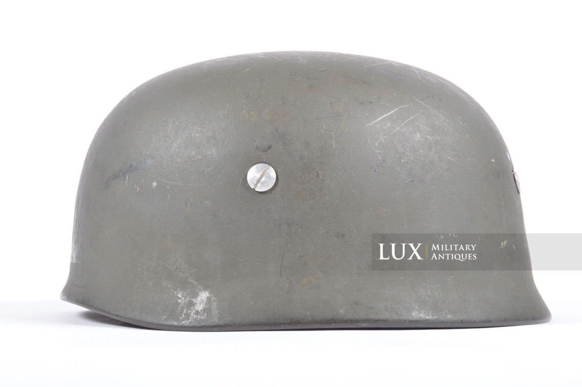 Casque M38 de parachutiste allemand fin de guerre, état neuf, « ckl68 » - photo 4