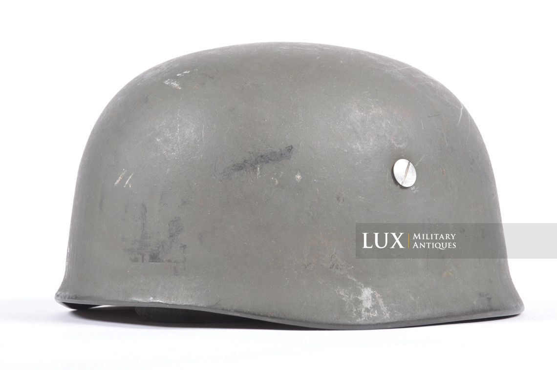 Unissued late-war M38 German Paratrooper combat helmet, « ckl68 » - photo 8