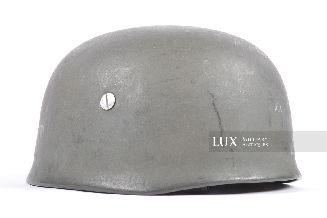 Casque M38 de parachutiste allemand fin de guerre, état neuf, « ckl68 » - photo 9