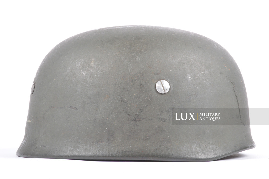 Casque M38 de parachutiste allemand fin de guerre, état neuf, « ckl68 » - photo 11