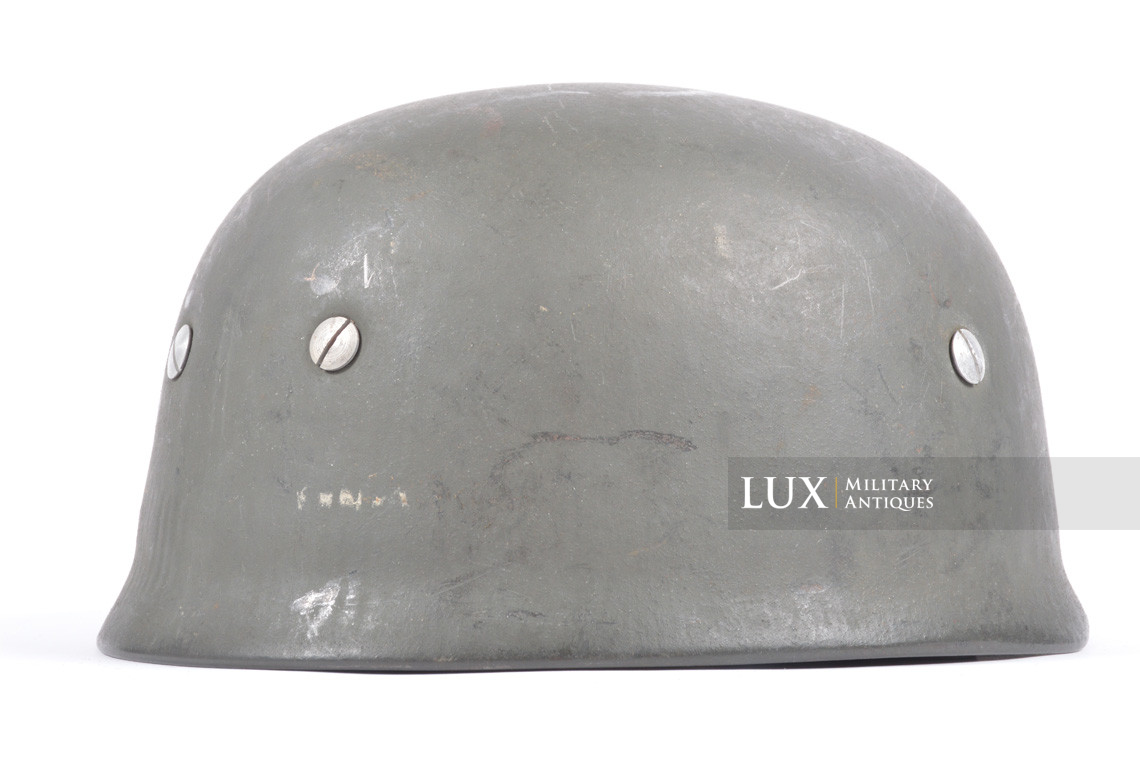 Casque M38 de parachutiste allemand fin de guerre, état neuf, « ckl68 » - photo 12